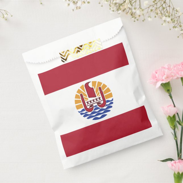 Französisch-Polynesien-Flagge Geschenktütchen (Versiegelt)