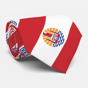 Französisch-Polynesien-Flagge Krawatte
