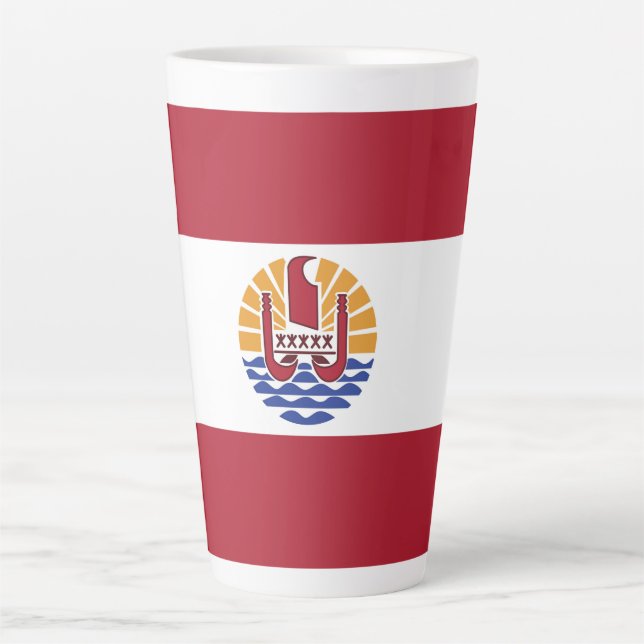 Französisch-Polynesien-Flagge Milchtasse (Vorderseite)