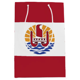 Französisch-Polynesien-Flagge Mittlere Geschenktüte