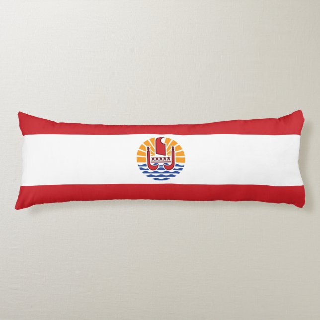 Französisch-Polynesien-Flagge Seitenschläferkissen (Vorderseite)