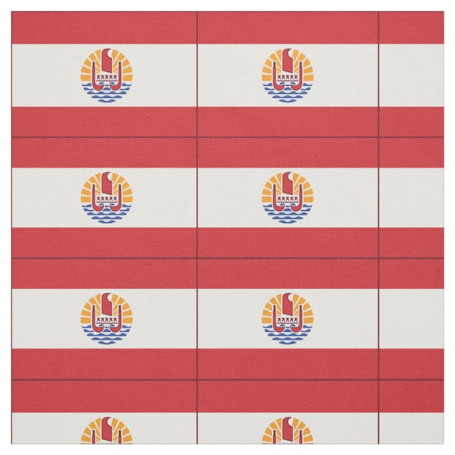 Französisch-Polynesien-Flagge Stoff (Muster)