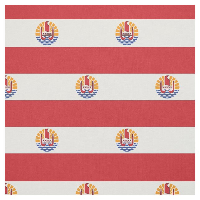 Französisch-Polynesien-Flagge Stoff (Muster)