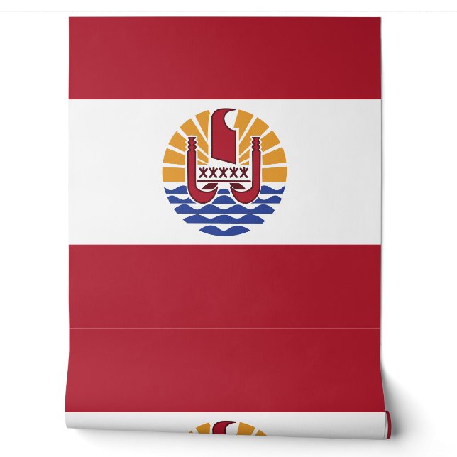 Französisch-Polynesien-Flagge Tapete (Abrollen)