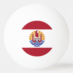 Französisch-Polynesien-Flagge Tischtennisball