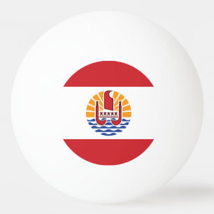 Französisch-Polynesien-Flagge Tischtennisball