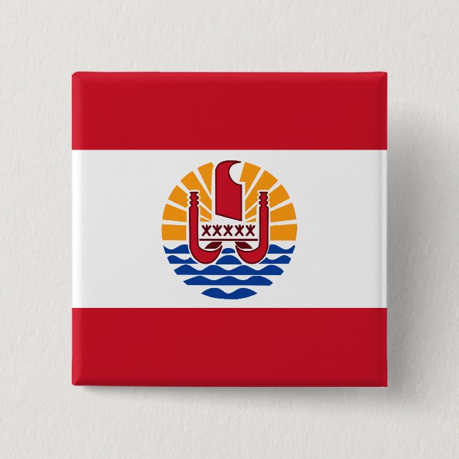 Französisch-Polynesien, Frankreich Button (Vorderseite)