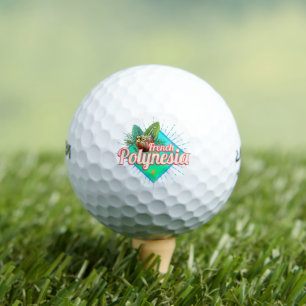 Französisch-Polynesien-Insel Pazifischer Vintager Golfball
