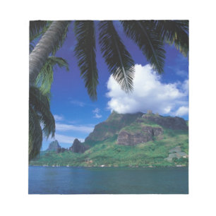 Französisch-Polynesien, Moorea. Cooks Bay. Grün Notizblock