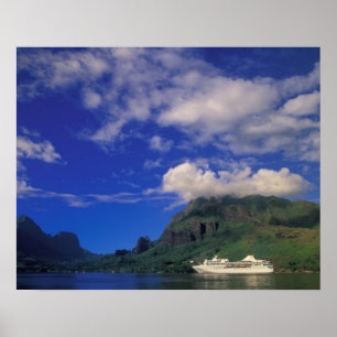 Französisch-Polynesien, Moorea. Cooks Bay. Kreuzfa Poster
