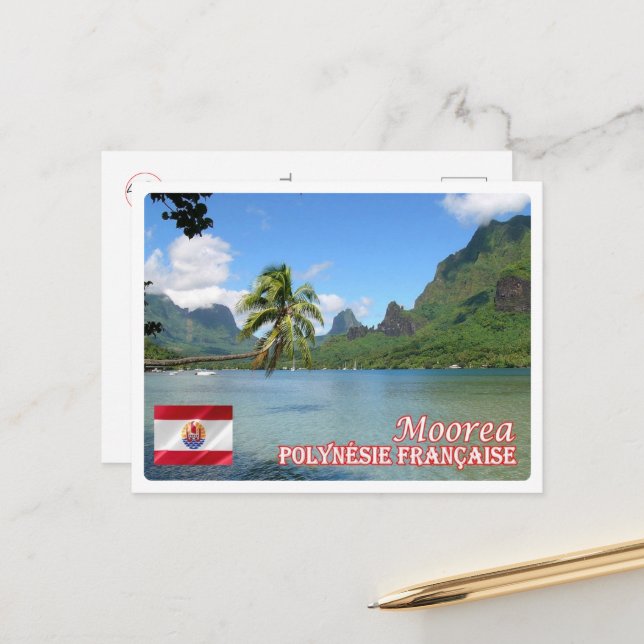 Französisch-Polynesien - Moorea - Cook's Bay - Postkarte (Vorderseite/Rückseite Beispiel)