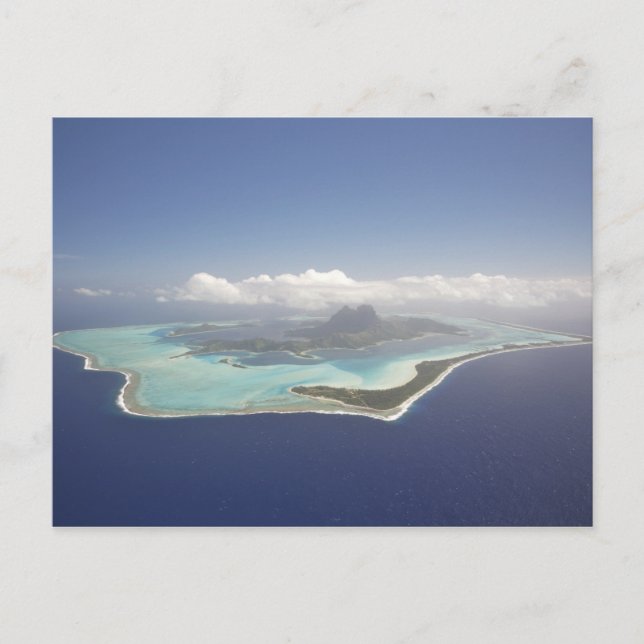Französisch-Polynesien, Tahiti, Bora Bora. Das Postkarte (Vorderseite)