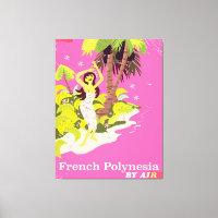 Französisch-Polynesien-Vintage-Poster