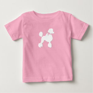 Französisch Poodle Dog Babydusche Welpe Pink Girl Baby T-shirt
