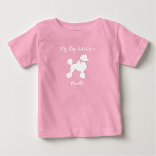 Französisch Poodle Dog Babydusche Welpe Pink Girl Baby T-shirt