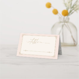 Französisch-romanisches Herz Hochzeit Gold ID870 Platzkarte