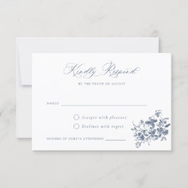 Französisch-Rose Vintag Wappen Hochzeit RSVP Einladung