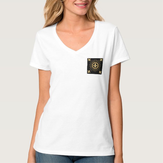 Französisch Schwarz T-Shirt (Vorderseite)
