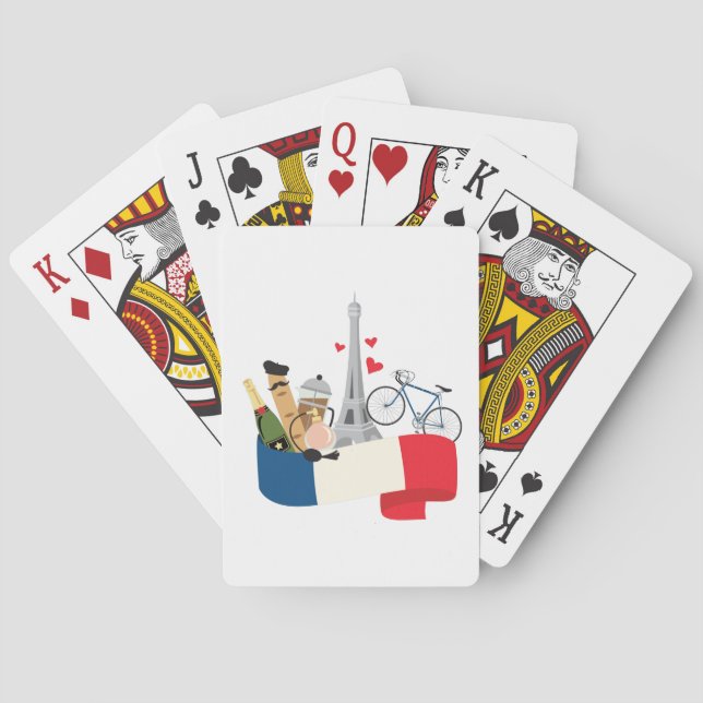Französisch Spielkarten (Rückseite)
