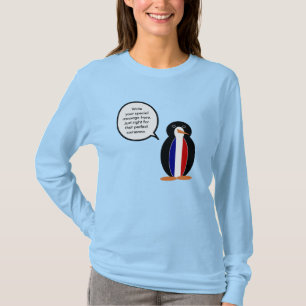 Französisch sprechender Ms-Pinguin personalisiert T-Shirt