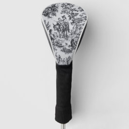 Französisch toile de joues Schwarz-Weiß elegant Golf Headcover