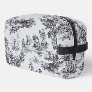 Französisch toile de joues Schwarz-Weiß elegant Waschbeutel