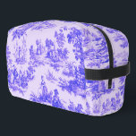 Französisch toile de jouy blau-weiß elegant waschbeutel<br><div class="desc">Französisches Toile de jouy blau und weiß.</div>