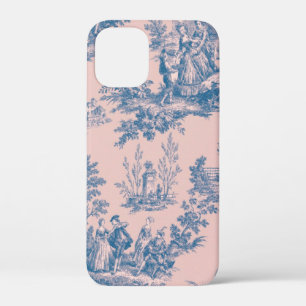 Französisch toile de jouy pink und weiß elegant Case-Mate iPhone hülle