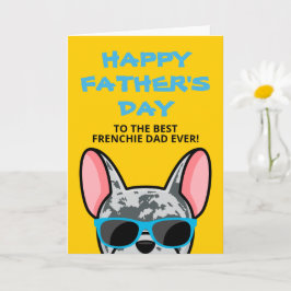 Französisch Vater's Day Blue Merle Französischer B Karte