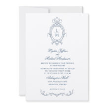 Französisch-Verziert-barocke Monogramm-Hochzeit