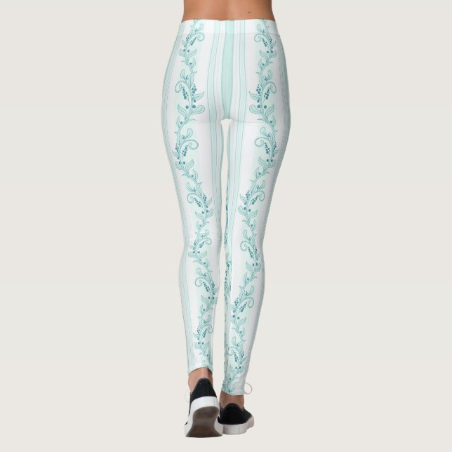 Französisch,Vintag,Shabby Chic,Muster,viktorianisc Leggings (Rückseite)