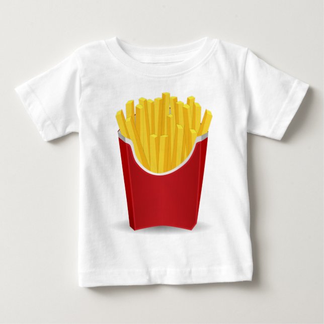 Französisch Zeichnend Fries Baby T-shirt (Vorderseite)