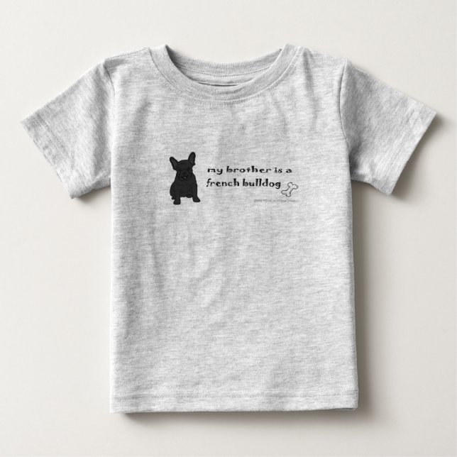 FranzösischBulldogBlkBrother Baby T-shirt (Vorderseite)