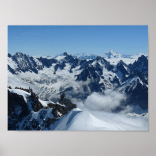 Französische Alpen Chamonix Mont Blanc Poster