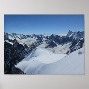 Französische Alpen Chamonix Poster