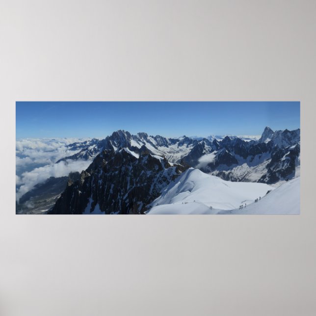 Französische Alpen Chamonix Poster (Vorne)