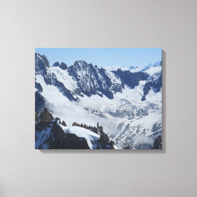 Französische Alpen Leinwanddruck (Vorderseite)