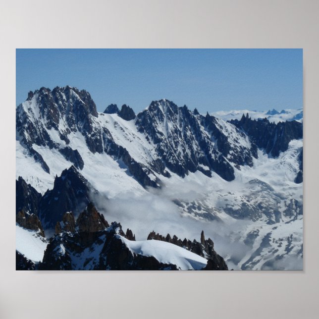 Französische Alpen Poster (Vorne)