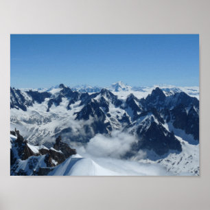 Französische Alpen Poster