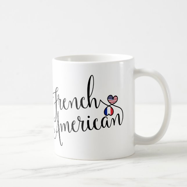 Französische Amerikanisch-Entwined Hearts-Tasse Kaffeetasse (Rechts)