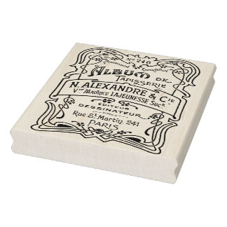 Französische Antike Kunst-Déco Ephemera Briefmarke Gummistempel