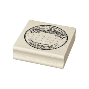 Französische Apotheken-Vintage Gummistempel