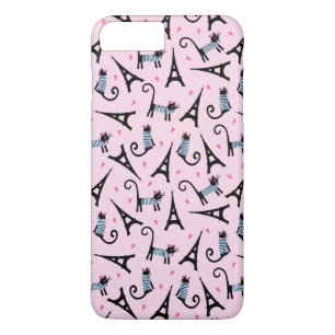 Französische Art gekleidete Katze mit Case-Mate iPhone Hülle