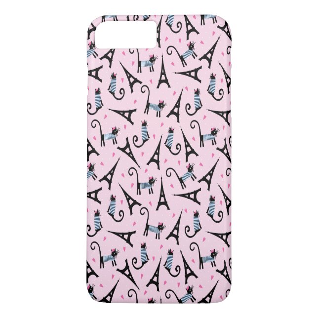 Französische Art gekleidete Katze mit Case-Mate iPhone Hülle (Rückseite)