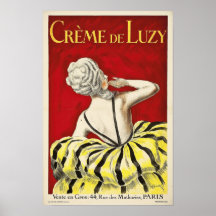 Französische Art Nouveau-Schönheit Creme de Luzy W