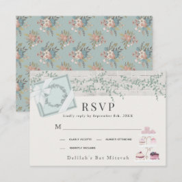 Französische Bäckerei Patisserie Paris Green Bat M RSVP Karte