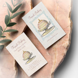 Französische Bäckerei Vintage Viktorianische Kuche Visitenkarte