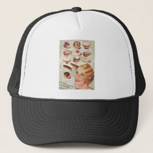 französische Bäckereikuchen-Gebäcknachtische Truckerkappe