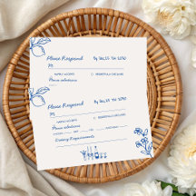 Französische blaue handgezeichnete Champagner-Hoch