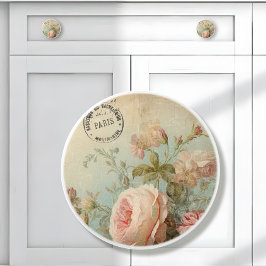 Französische Blume Paris Markt Vintag Rosa Blüte Keramikknauf